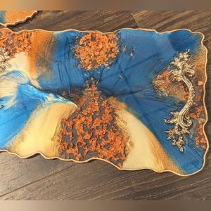 Luxurious tray with coasters